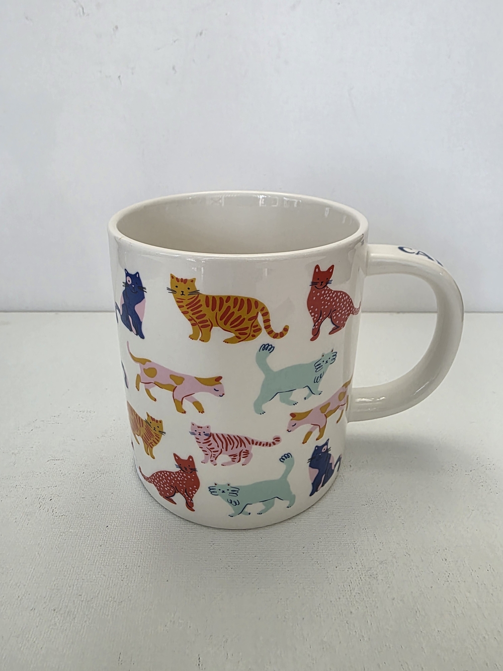 Parker Lane Colorful Cat-Mug Ceramic in Multicolor (Cat Person)